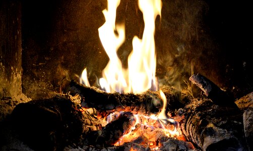 Fireplace bonfire home photo