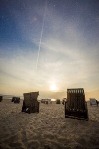 Beach chair beach baltic sea photo