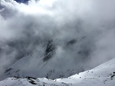 Morning climbing winter