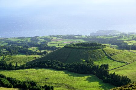 Sky green landscape