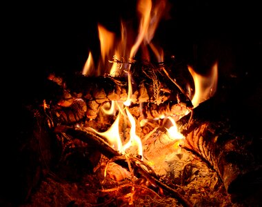 Fireplace bonfire home