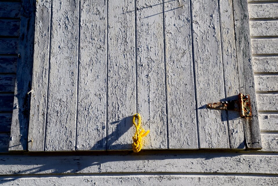 Rope white paint rural