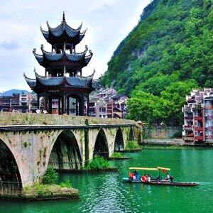 Zhenyuan arch bridge st wuyang