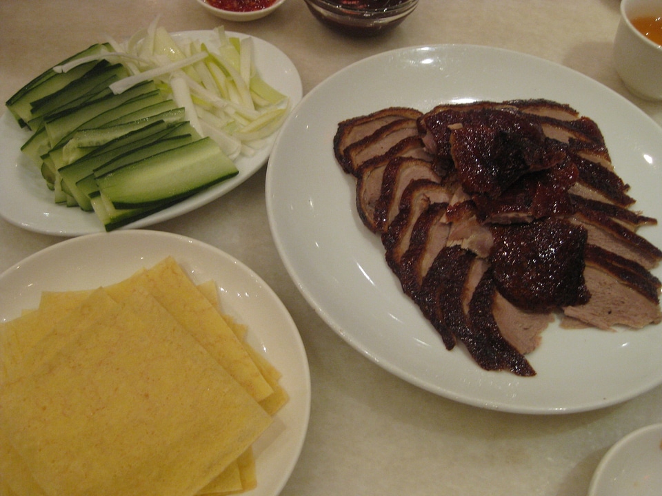 Roast duck meal meat
