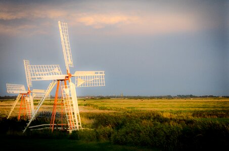 Wind turbine dream evening sun