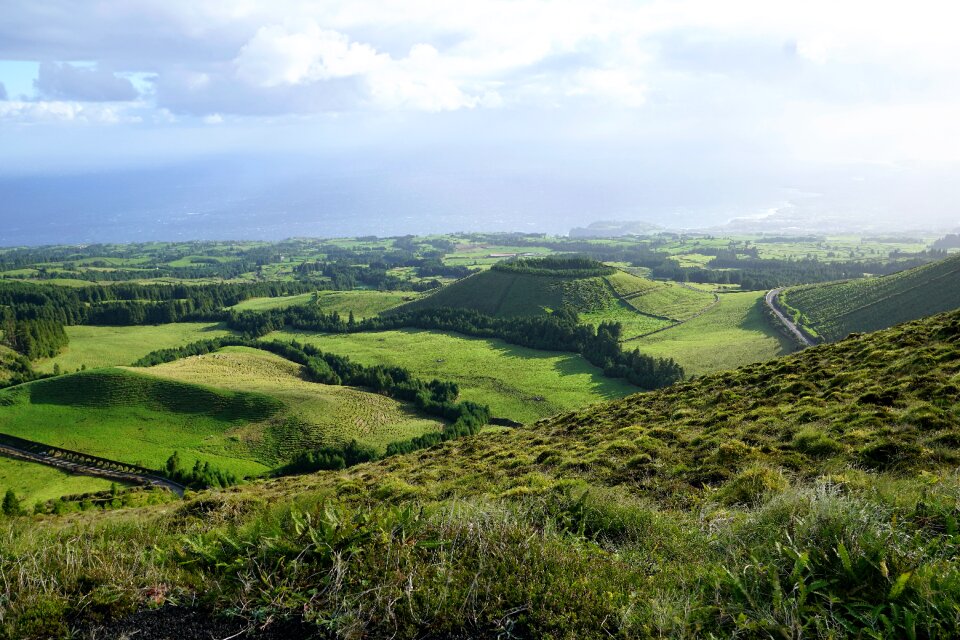 Sky green landscape