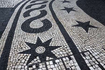 Pattern ponta delgada portugal photo