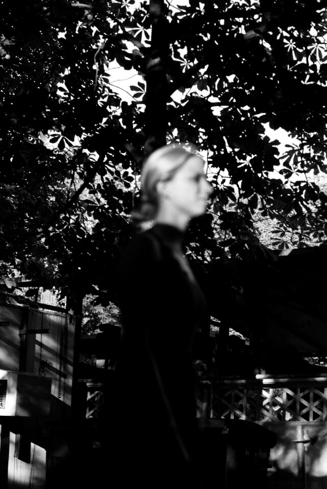 Blur portrait black