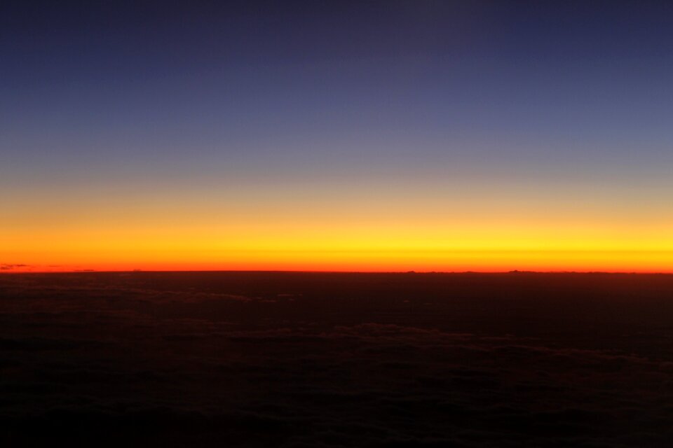Desert sky sunset