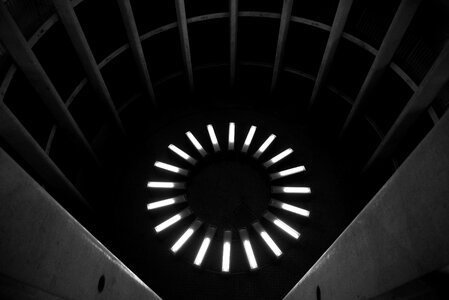 Light spiral architecture photo