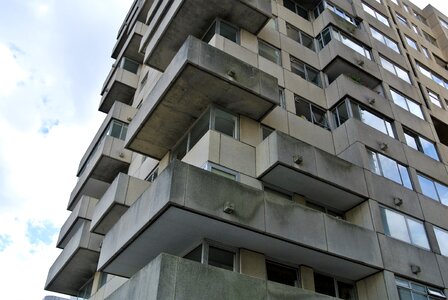 Brutalism block urban