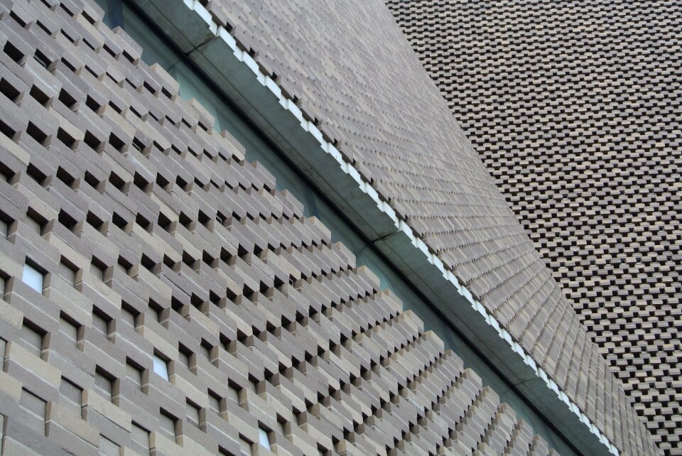 Windows facade brickwork