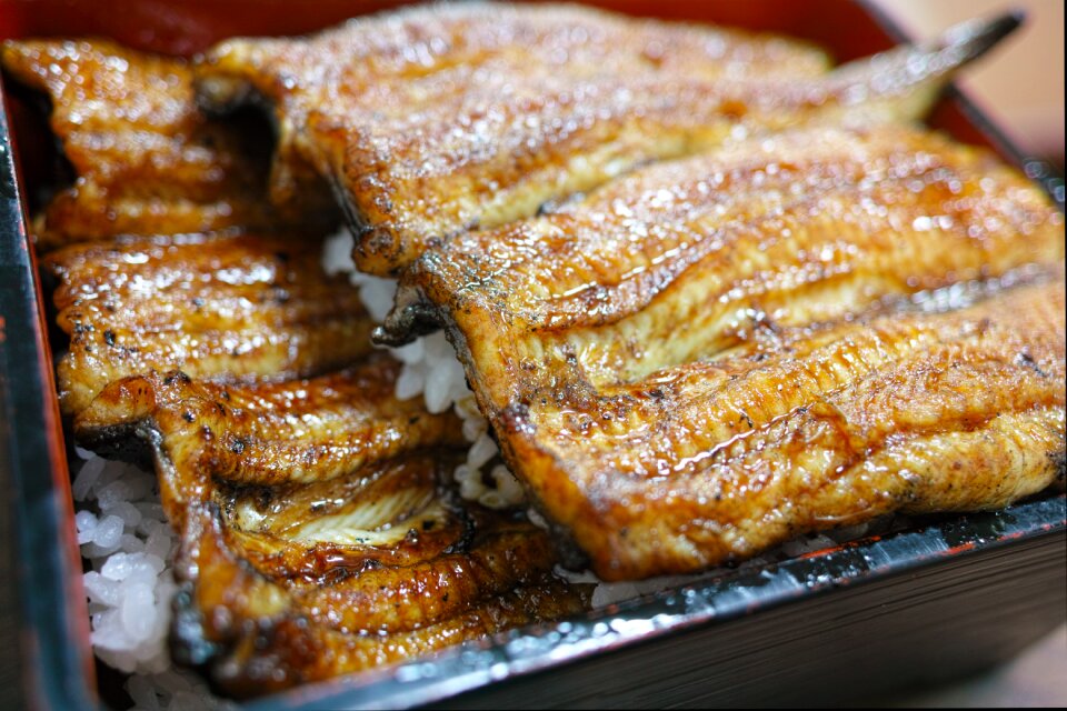 Cuisine eel taro bando
