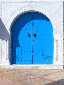 Door blue beautiful