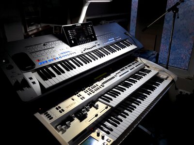 Keyboard instrument organ keybord photo