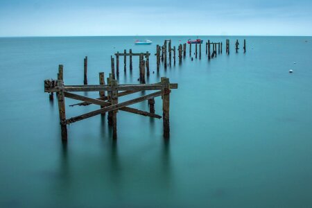 England wooden pier photo