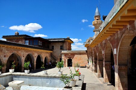 Nevşehir hacıbekta the courtyard