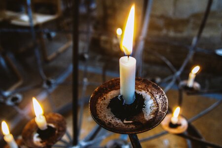 Norwich close-up candlestick