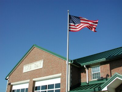 Patriotic waving flag