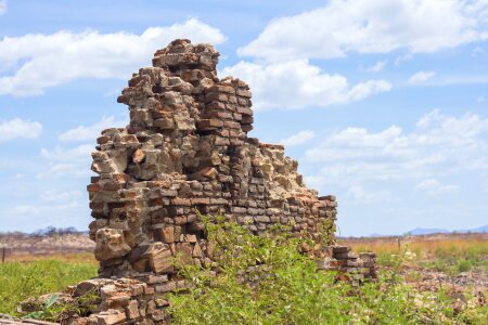 Stone brick ruined photo