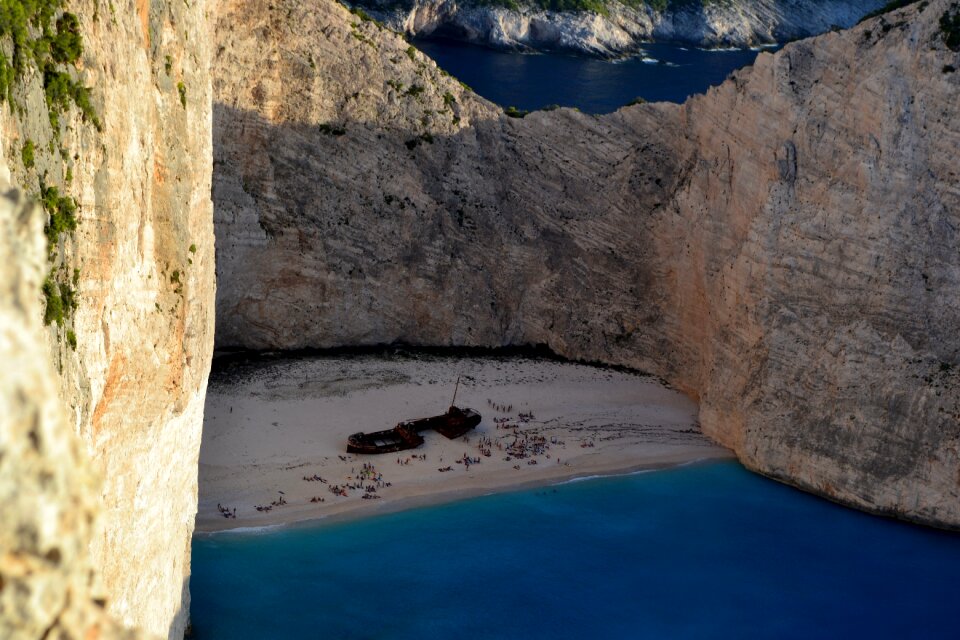 Rocks turquoise water