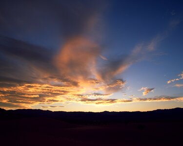 Orange evening sky orange sky