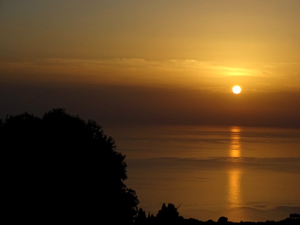 Nature view sunset