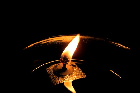 Flame reflection church