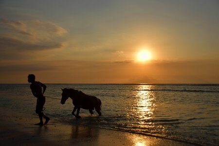 Sea water beach