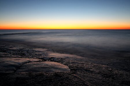Sunset sea ile de re