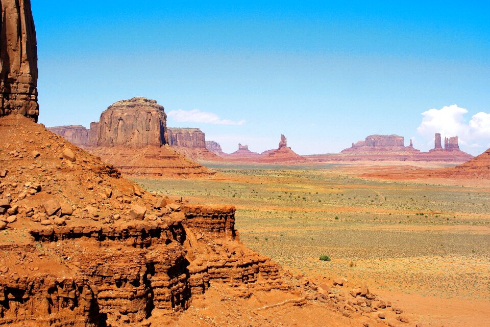 Desert immensity landscape