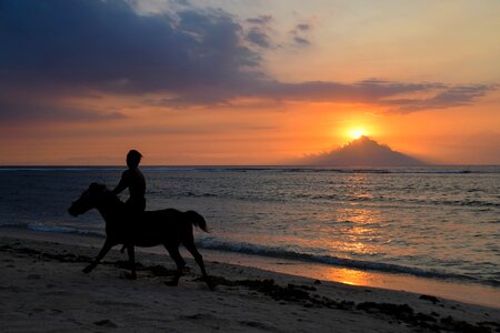 Sea water beach photo