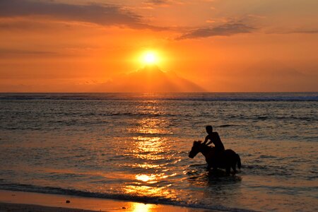 Sea water beach photo