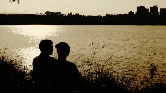 Romantic evening relationship