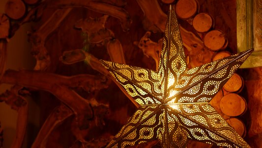 Christmas star decor photo