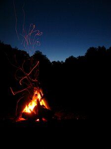 Camping burn hot photo