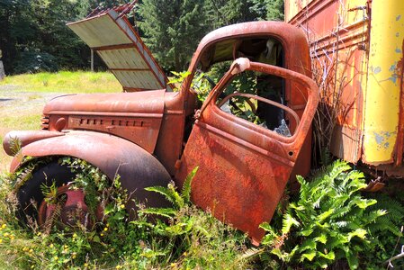 Vehicle abandoned vintage photo