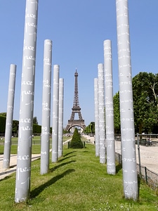 Wall for peace eiffel tower travel