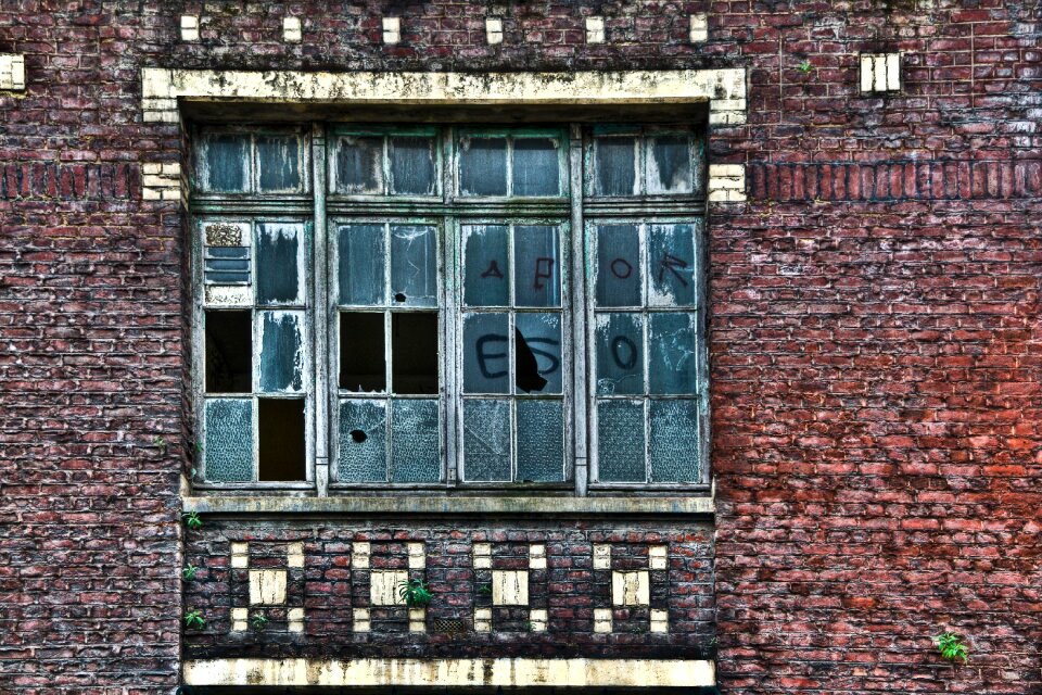 Abandoned factory red brick former