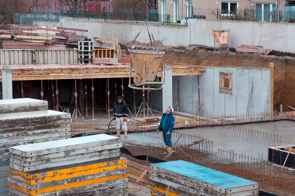 Concrete liquid construction site