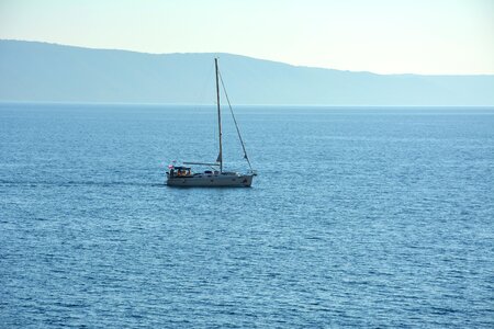 The sail morning horizon photo
