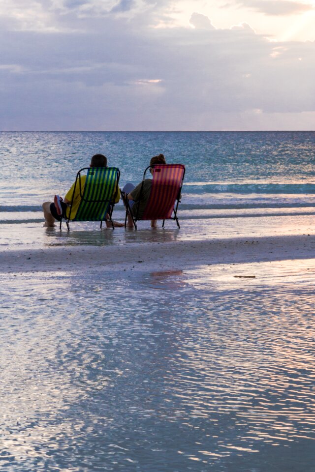 Sunset people couple