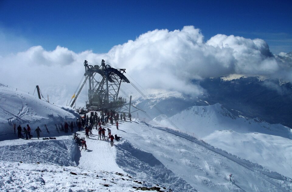 Clouds snow winter