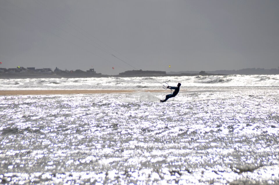 Kitesurfing wind summer