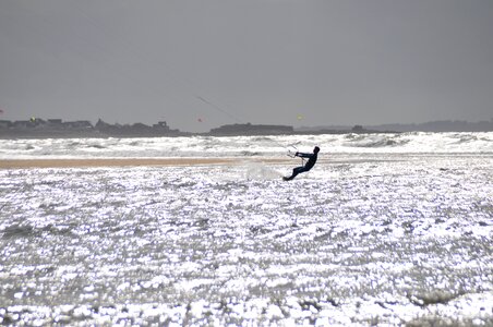 Kitesurfing wind summer photo