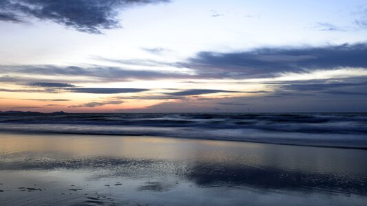 Evening sunset winter