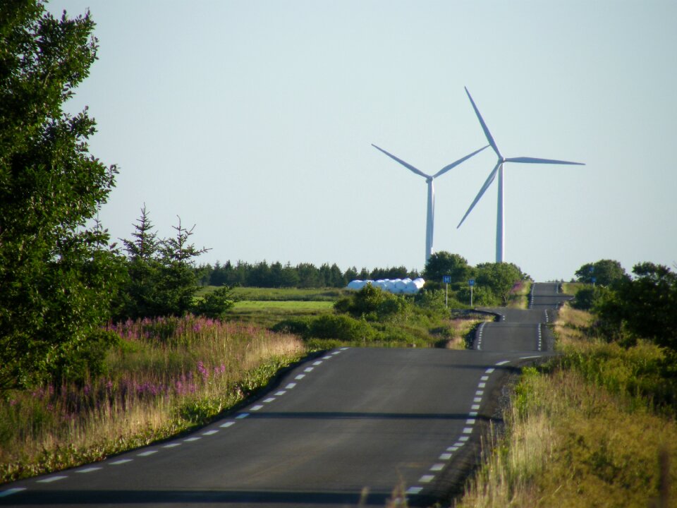 Smola rising wind turbine park norwegian nature