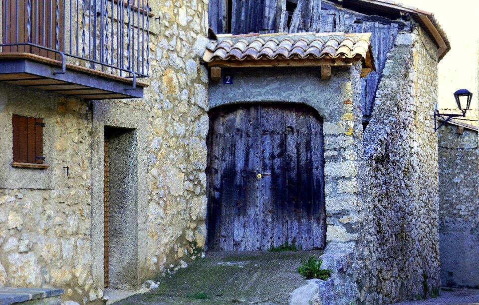 Rustic facade old town