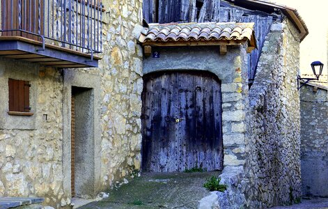 Rustic facade old town