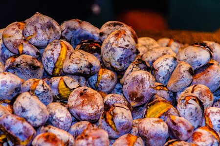 Roasted chestnuts winter hot and good